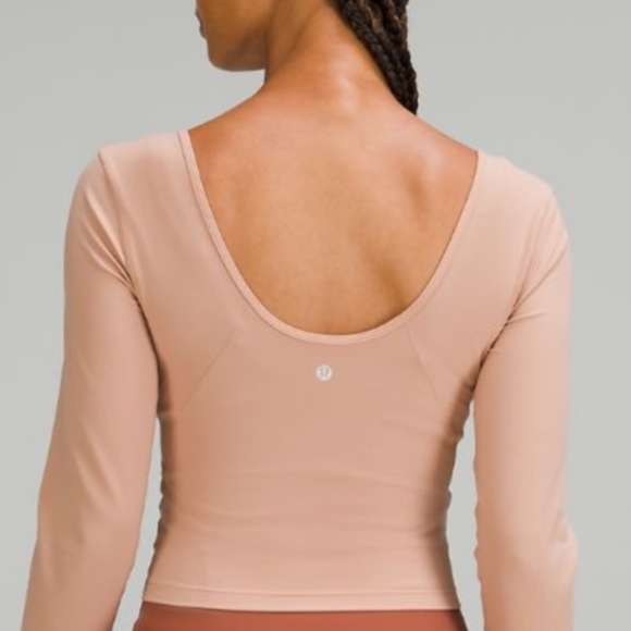 lululemon athletica Tops - Lululemon Align Long Sleeve Shirt Pink Clay Size 6 EUC